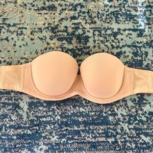 WACOAL Strapless Beige Bra 34 DDD 854119